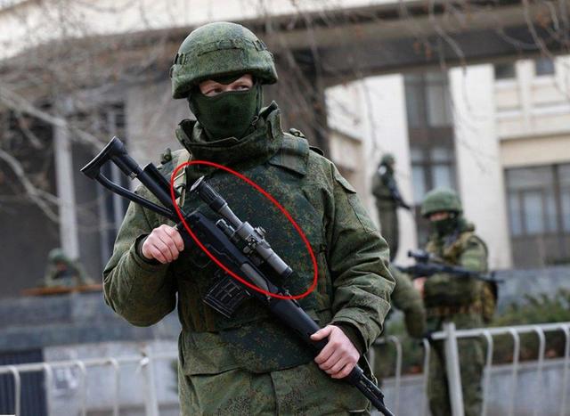 У самообороны Крыма, о которой говорит Путин, оружие состоящее на вооружении исключительно российской армии