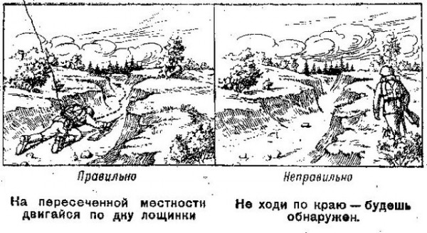 Scout-Erinnerung verkleiden Памятка разведчику по маскировке