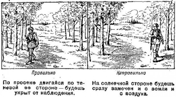 Scout-Erinnerung verkleiden Памятка разведчику по маскировке