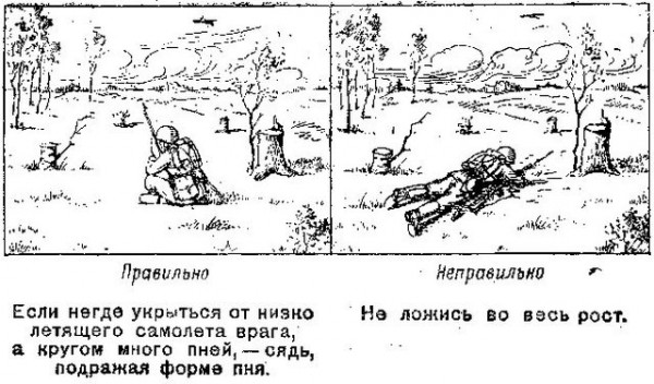 Scout-Erinnerung verkleiden Памятка разведчику по маскировке