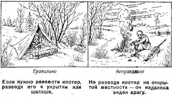 Scout-Erinnerung verkleiden Памятка разведчику по маскировке