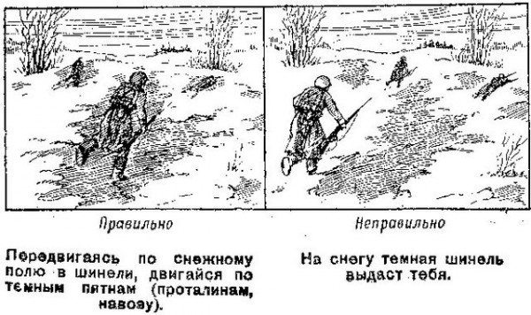 Scout-Erinnerung verkleiden Памятка разведчику по маскировке