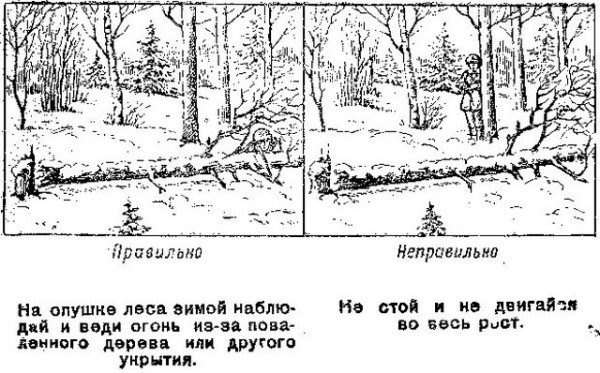 Scout-Erinnerung verkleiden Памятка разведчику по маскировке