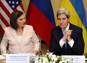 Das Treffen in Genf in der Ukraine ist seit sieben Stunden dauerte. Bildergeschichte