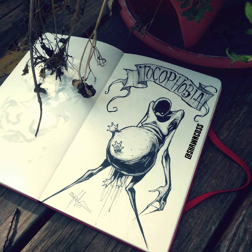 Tocophobia - Gruselige, erschreckende Bilder über die häufigsten menschlichen Phobien und ihre Beschreibung Токофобия - Изображения фобий человека