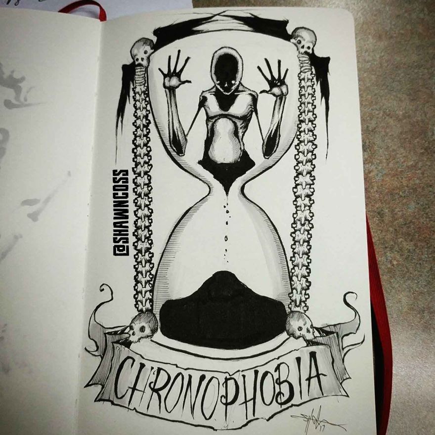 Chronophobia - Gruselige, beängstigende Bilder über die häufigsten menschlichen Phobien und ihre Beschreibung Хронофобия - Изображения фобий человека
