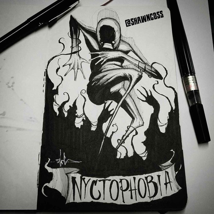 Nikotofobiya - Gruselige, erschreckende Bilder über die häufigsten menschlichen Phobien und ihre Beschreibung Никтофобия - Изображения фобий человека