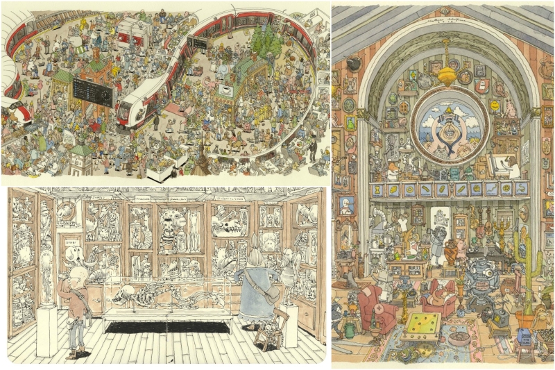 Bewaffnet mit einer Lupe: Extrem detailliert in den Illustrationen von Matthias Adolfsson Иллюстрации Маттиаса Адольфссона
