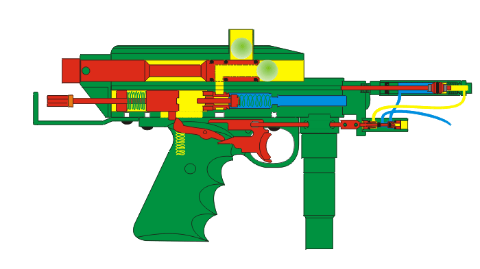 Wie zu schießen Autococker Paintballmarkierer