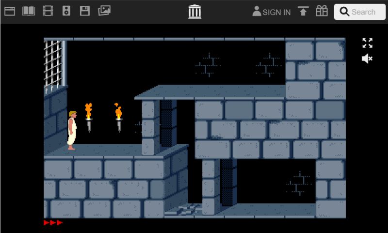 Prince of Persia auf MSDos (DOSBox) Emulator (erinnere mich an die Kindheit) Оригинальный Prince of Persia