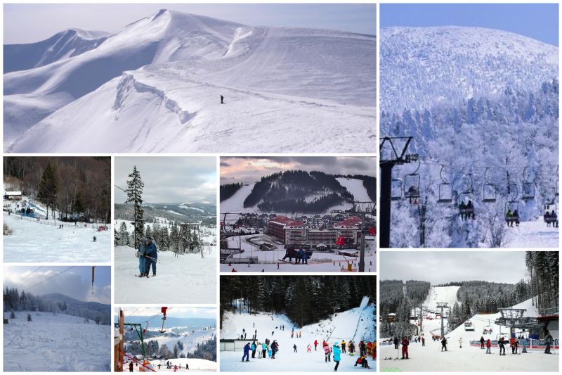 Winterorte der Karpaten Зимние курорты Украины