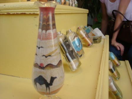 Kunst-Flaschen mit Sand