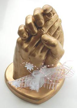 3D Vermählten Hände Abgüsse