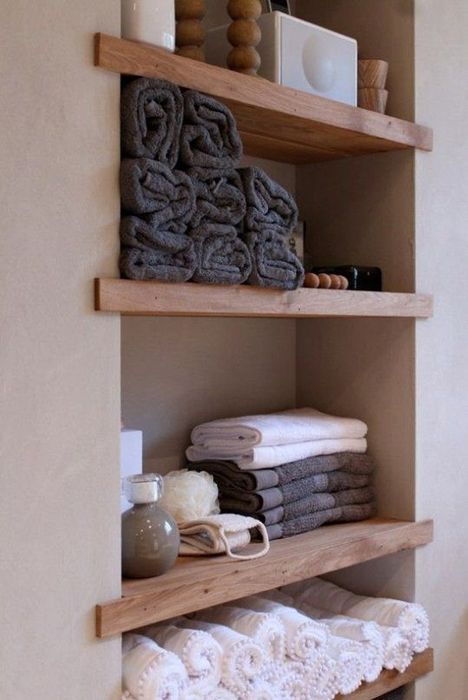 Lagerung im Badezimmer: coole Ideen für jeden Raum Хранение в ванной: крутые идеи для любого пространства