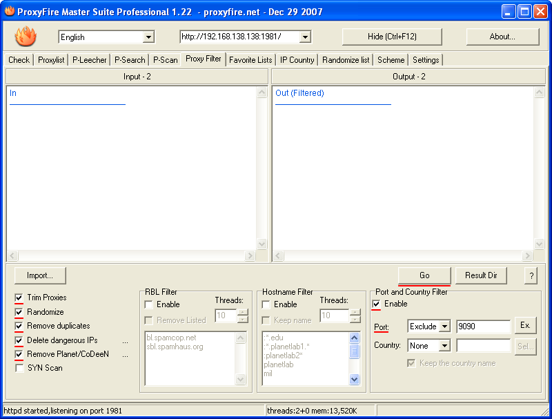 Proxy-Filter
