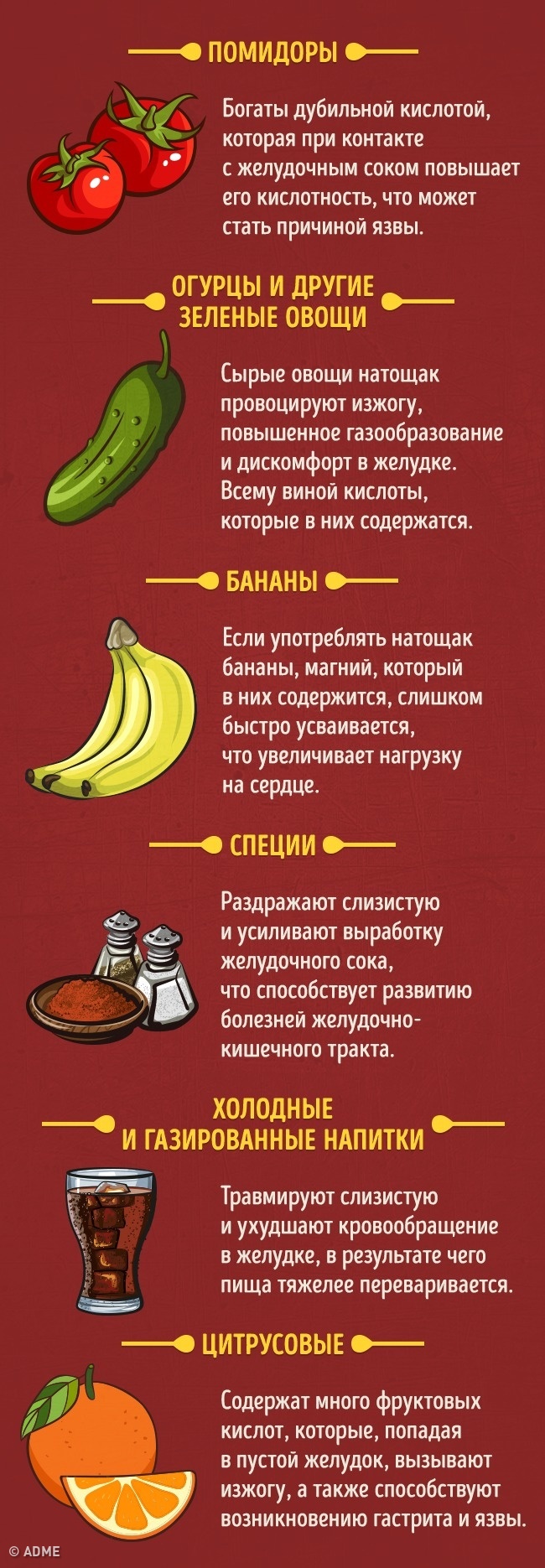 Lebensmittel, die auf nüchternen Magen gegessen werden können und nicht Что можно/нельзя есть натощак