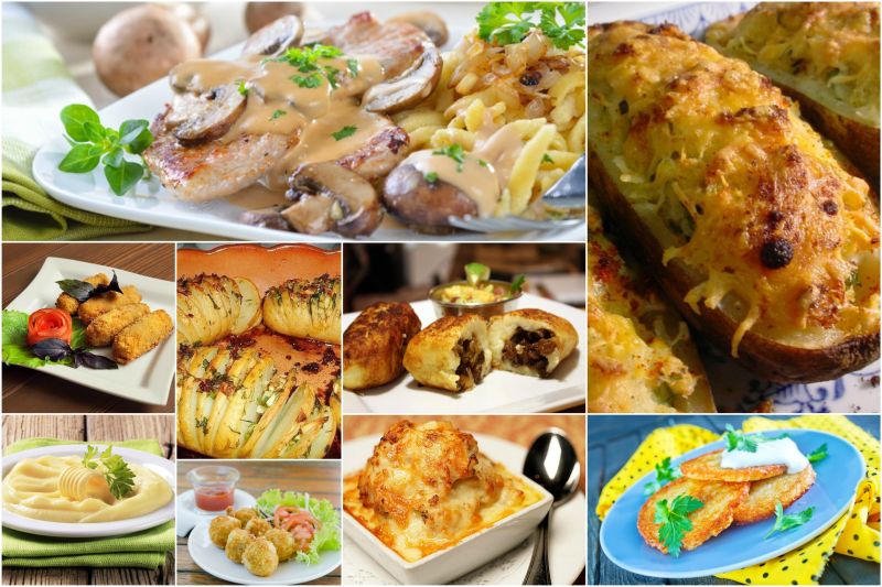 10 beste Gerichte aus der Kartoffel Лучшие блюда из картошки