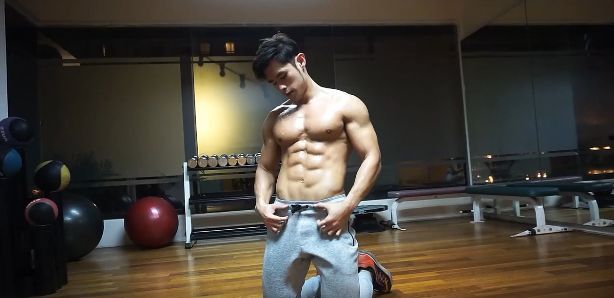 Übungen für die Hauspresse Six pack abdominal training for beginner