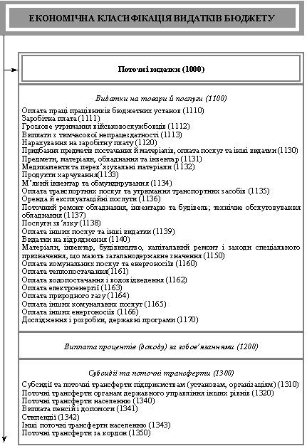 Ekonomichna klasifіkatsіya vidatkіv Budget