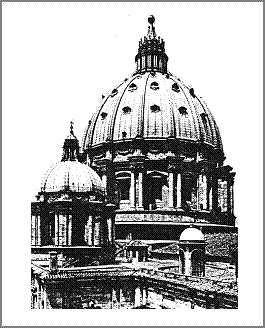 Die Kuppel der Kathedrale von St .. Peter Rimі