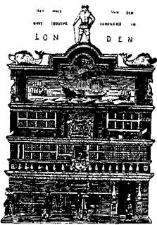 Das Gebäude der East India Company in London