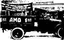 Die erste sowjetische LKW AMO Marken