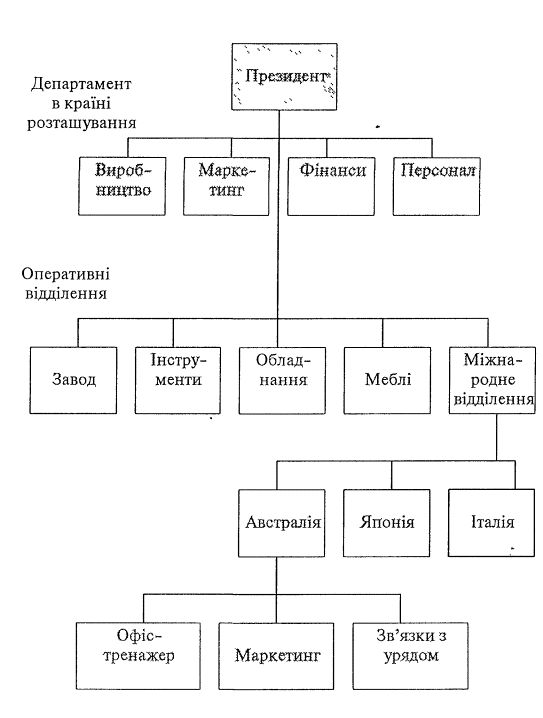 Mіzhnarodna divіzіonalna Struktur