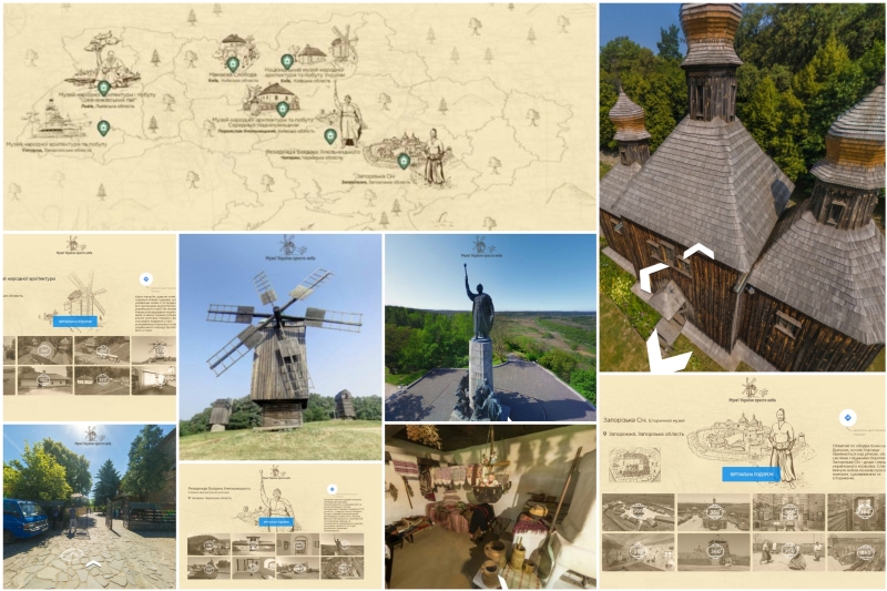 Google machte 3D-Touren durch die Freilichtmuseen der Ukraine 3D-туры по музеям Украины