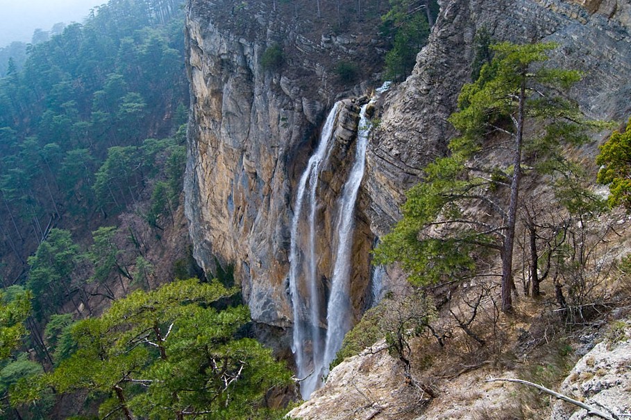 Wasserfall Uchan-Su - Alle Wasserfälle der Ukraine: 40 schöne Wasserfälle der Ukraine (Foto) Водопад Учан-Су - ТОП водопадов Украины