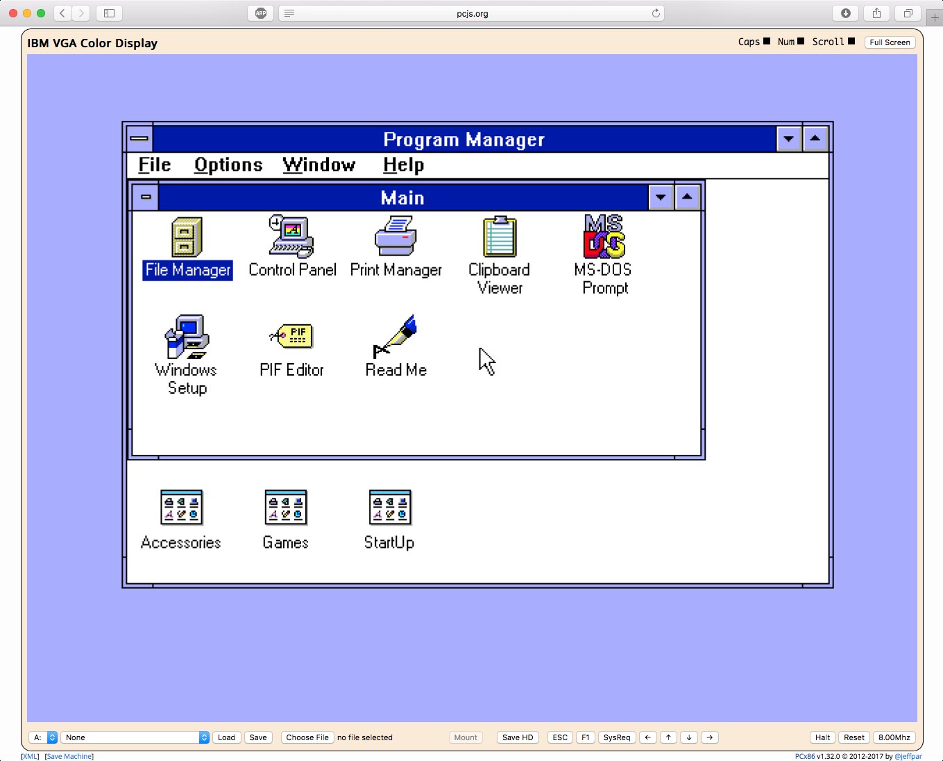 PCjs - Die besten Browser-Emulatoren alter Betriebssysteme PCjs - Эмуляторы старых ос