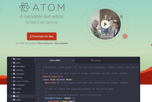 Atom.io - Beste WYSIWYG-HTML-Editoren Atom.io - WYSIWYG HTML редакторы