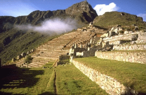 Foto von alten Terrassen in Peru.