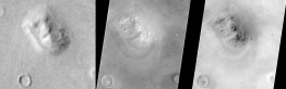Foto der "Sphinx" auf dem Mars, hergestellt von "Viking".