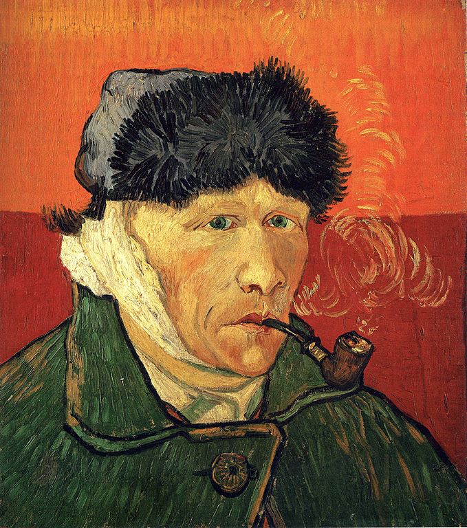 Selbstbildnis mit Ohr und Röhre - Meisterwerke von Van Gogh, die jeder kennen sollte Автопортрет с отрезанным ухом и трубкой - Картины Ван Гога, которые должен знать каждый