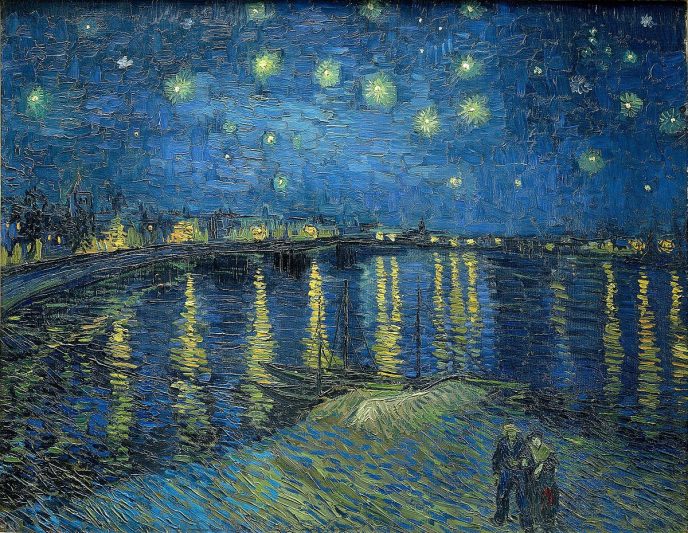 Eine sternenklare Nacht über der Rhone - Van Goghs Meisterwerke, die jeder kennen sollte Звёздная ночь над Роной - Картины Ван Гога, которые должен знать каждый