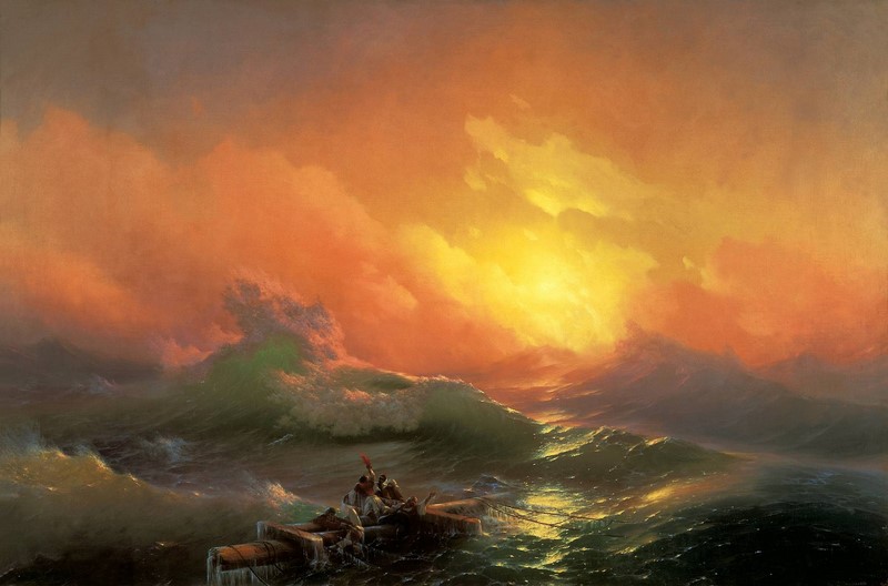 Ivan Aivazovsky, Die neunte Welle Иван Айвазовский, «Девятый вал»