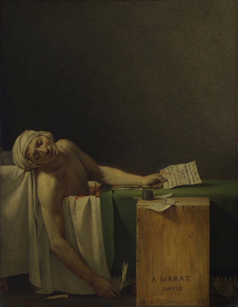 Jacques-Louis David, Der Tod von Marat Жак-Луи Давид, «Смерть Марата»