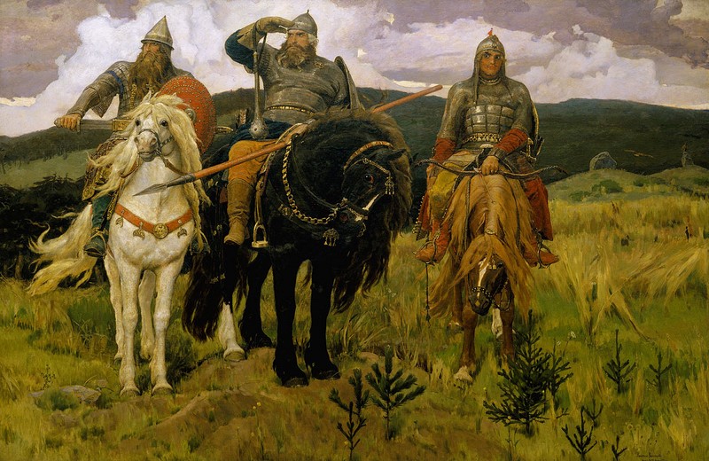 Victor Vasnetsov, "Die Helden" Виктор Васнецов, «Богатыри»