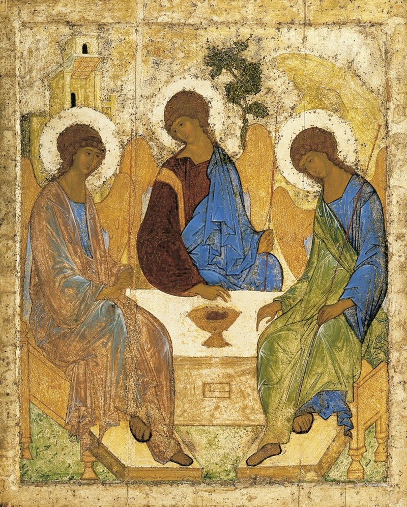 Andrei Rublev, "Dreifaltigkeit" Андрей Рублев, «Троица»