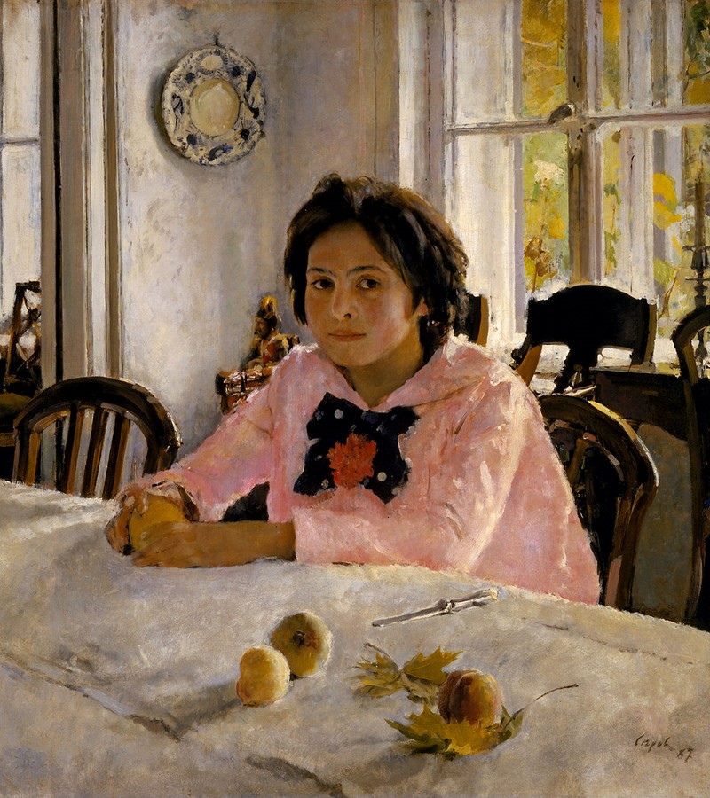 Valentin Serov, "Mädchen mit Pfirsichen" Валентин Серов, «Девочка с персиками»