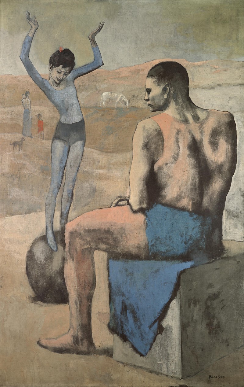Pablo Picasso, "Mädchen am Ball" Пабло Пикассо, «Девочка на шаре»