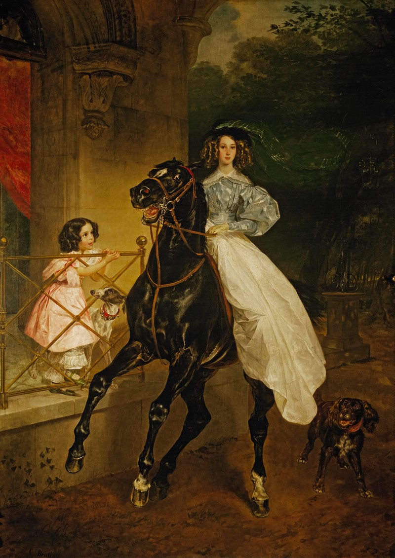 Karl Bryullov, Die Reiterin Карл Брюллов, «Всадница»