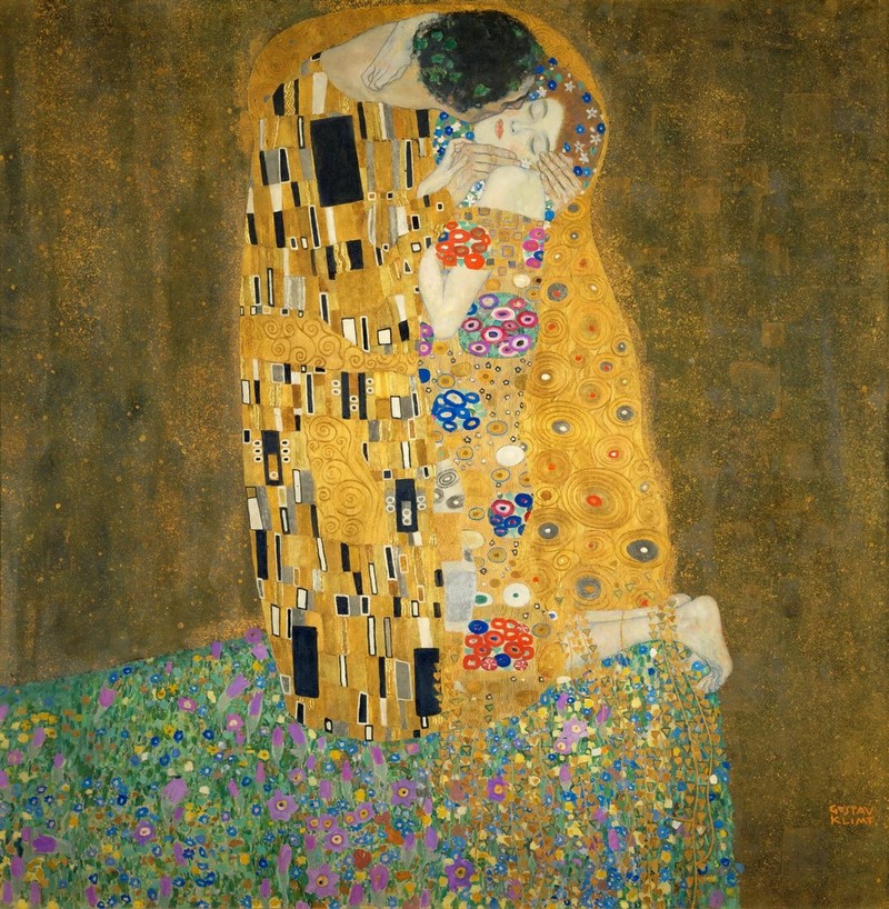 Gustav Klimt, Der Kuss Густав Климт, «Поцелуй»