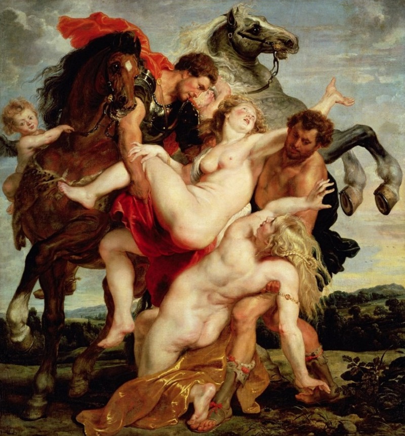 Peter Paul Rubens, "Die Entführung von Leucippus 'Töchtern" Питер Пауль Рубенс, «Похищение дочерей Левкиппа»