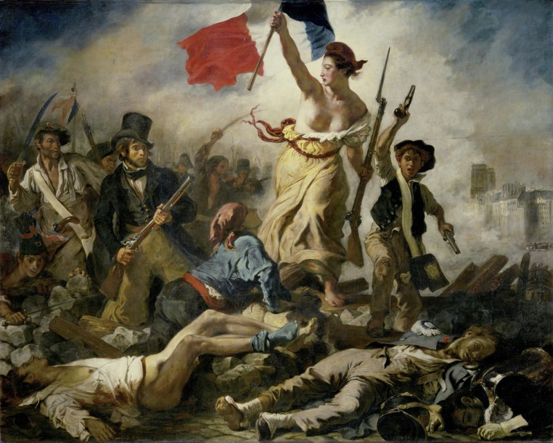 Eugene Delacroix, "Freiheit führt das Volk" Эжен Делакруа, «Свобода, ведущая народ»