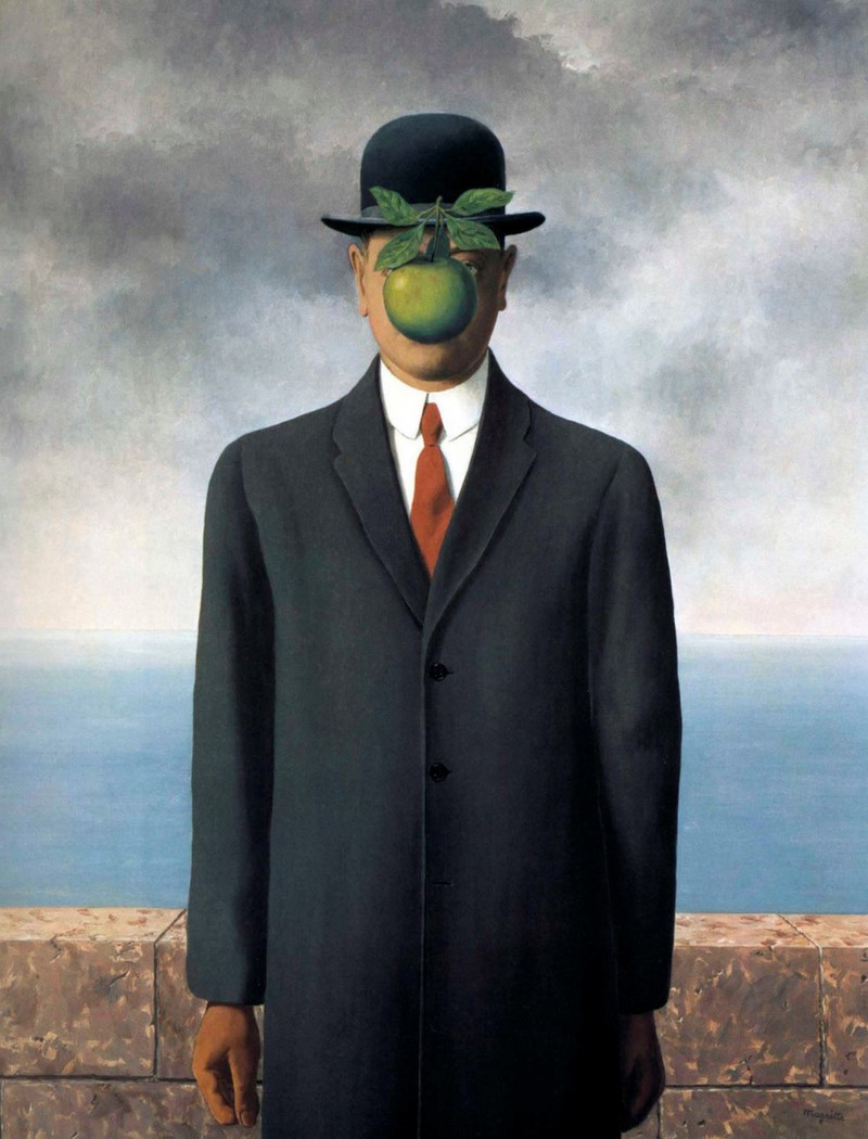 Rene Magritte, der Sohn des Menschen Рене Магритт, «Сын человеческий»