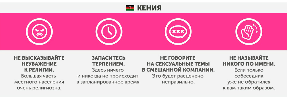 Kenia - Was in anderen Ländern nicht zu tun ist Кения - Что запрещено делать в других странах