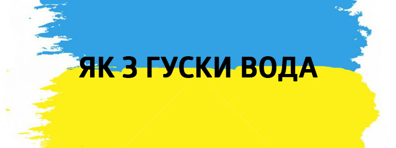 Yak z guski voda - Vluchnі ukrainski izrazhiіzmi über alle Arten des Lebens Як з гуски вода - Украинские фразеологизмы