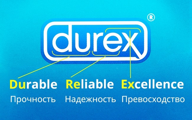 Durex - Logos, deren Bedeutung Sie nicht einmal erraten haben Durex - Смысл логотипов брендов
