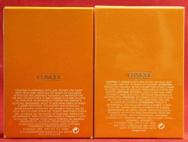 Clinique Happy - Verpackung Clinique Happy - Упаковка